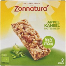 Zonnatura Organic Nuts Bar Apple & Cinnamon (3 x 25 gr.)