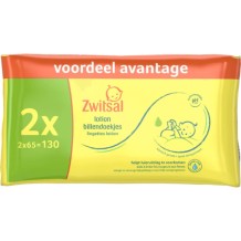 Zwitsal Billendoekjes lotion (2 x 65 stuks)